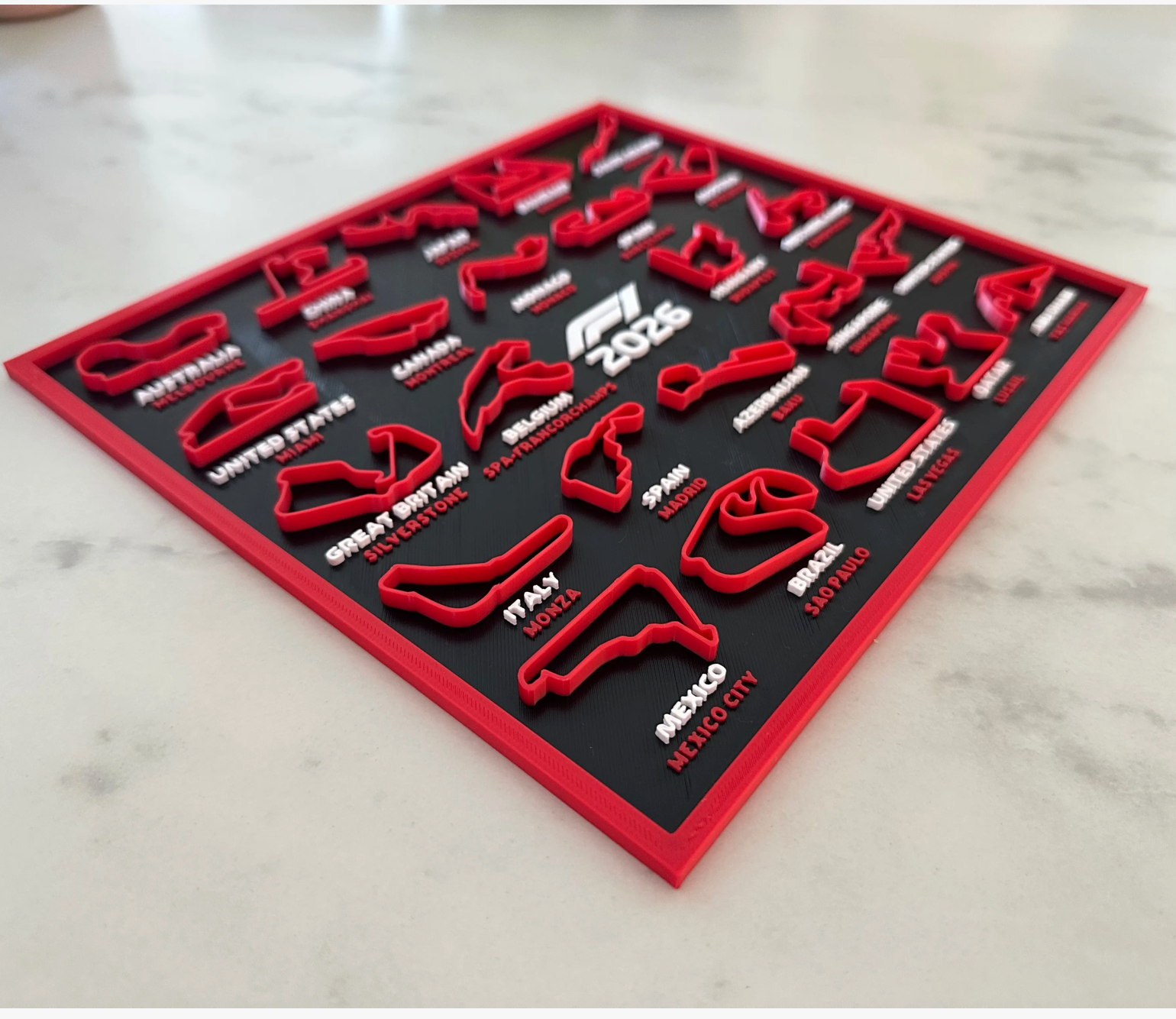 F1 2026 Circuit Track Display Board