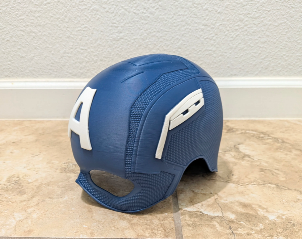 Caption America Inspired Helmet