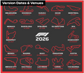 F1 2026 Circuit Track Display Board